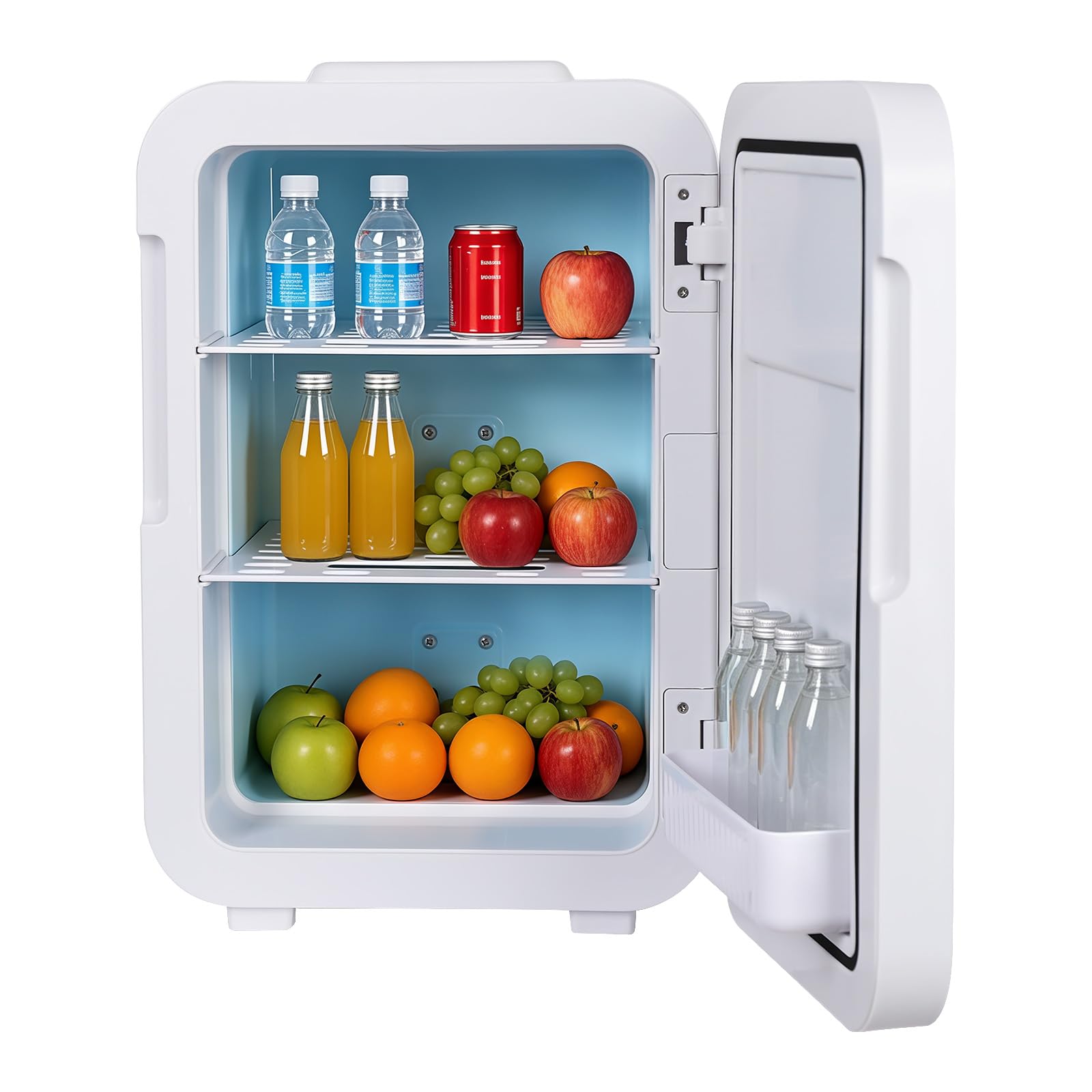 Frigorífico portátil de 20 L, con pantalla LED, panel táctil, 2 estantes