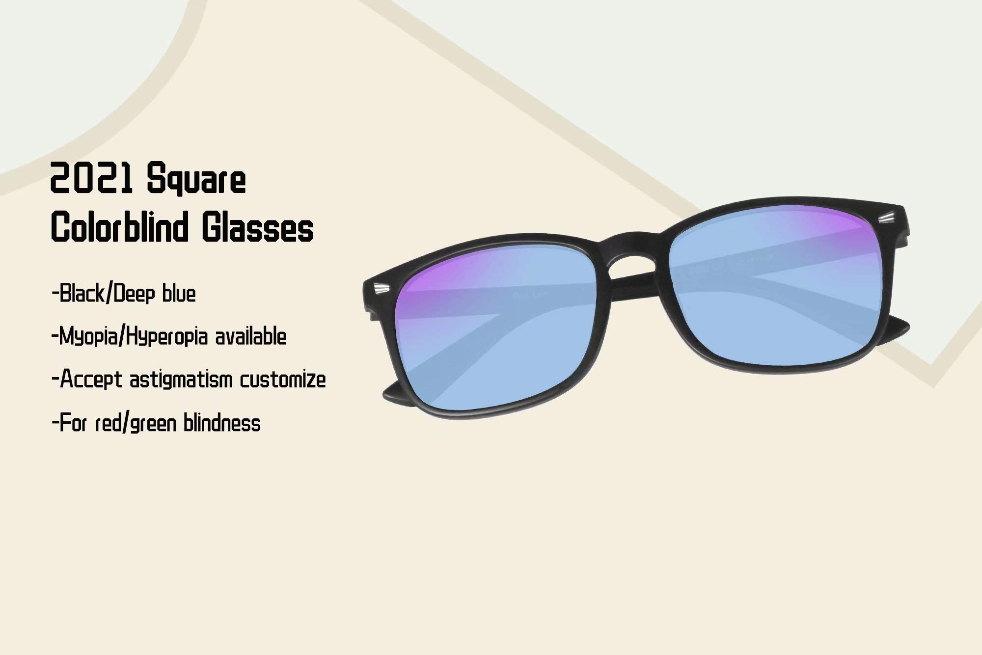 SHINU Farbenblinde Brille Damen and Herren Farbenblinde Brille Geeignet zum Menschen mit Farbe Blind Kurzsichtigkeit Brille Lesebrill-RN8068(C2,Lesebrille 1.50)