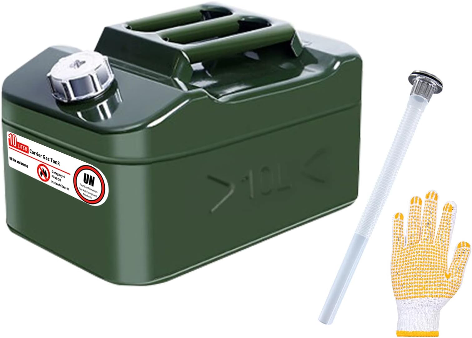 10L Liter Jerrycan Gas Can Gasoline Diesel Fuel Ta... - Vicedeal