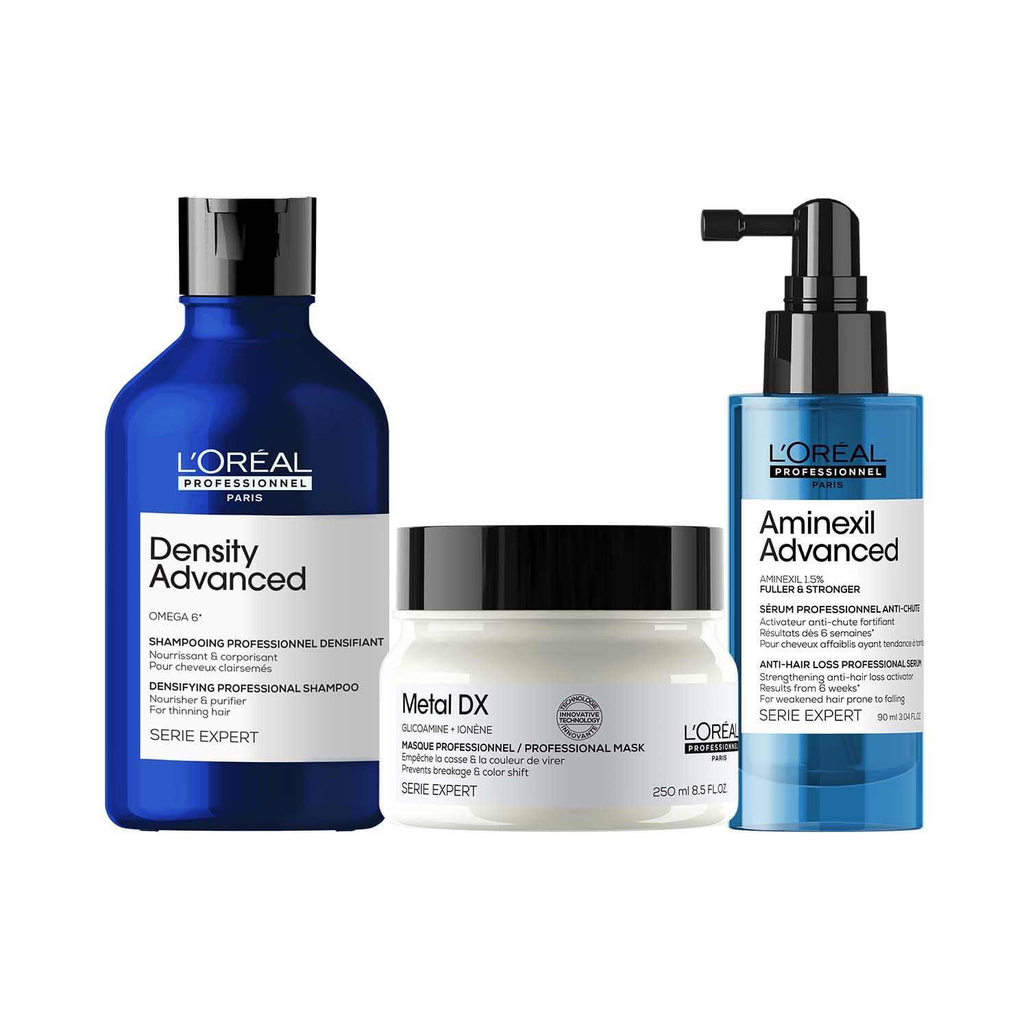 L'Oréal Professionnel Paris Density Advanced Shampoo, Metal DX Mask & Aminexil Advanced For Brittle Hair And For Hairloss,... - Review, Price and Buying Guide