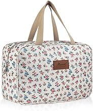 Aucuu Toiletry Bag, Large Full Size Toiletry Bag, Travel Hand-Held Make up Wash Bags, Portable Waterproof Toile-Try Kit, Bathroom Storage Case, Cosmetic Organizer for Travel, Camping for Women Girl