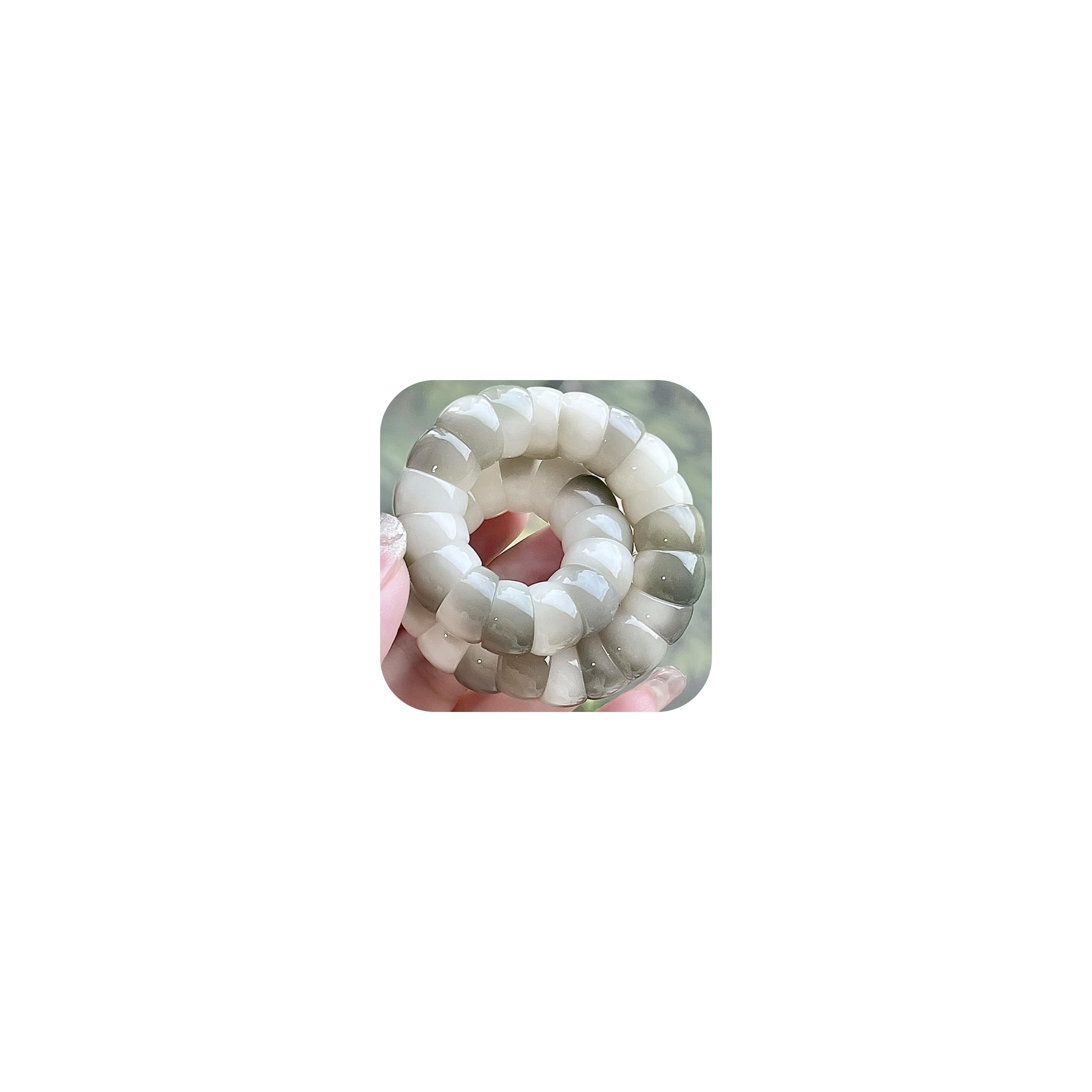 Long tiantian Bodhi Fidget Bracelet for Women Natural Mudi Bodhi Seed Stretch Bracelets Protection Healing Jewelry Anxiety Relief Items