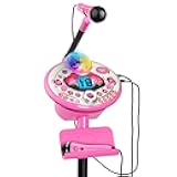 VTech Kidi Star Karaoke Machine Deluxe, 2 Microphones with AC Adapter, Pink