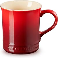 Le Creuset Vancouver 14 oz Stoneware Mug in Cerise - Chip-Resistant, Dishwasher-Safe Coffee & Tea Cup