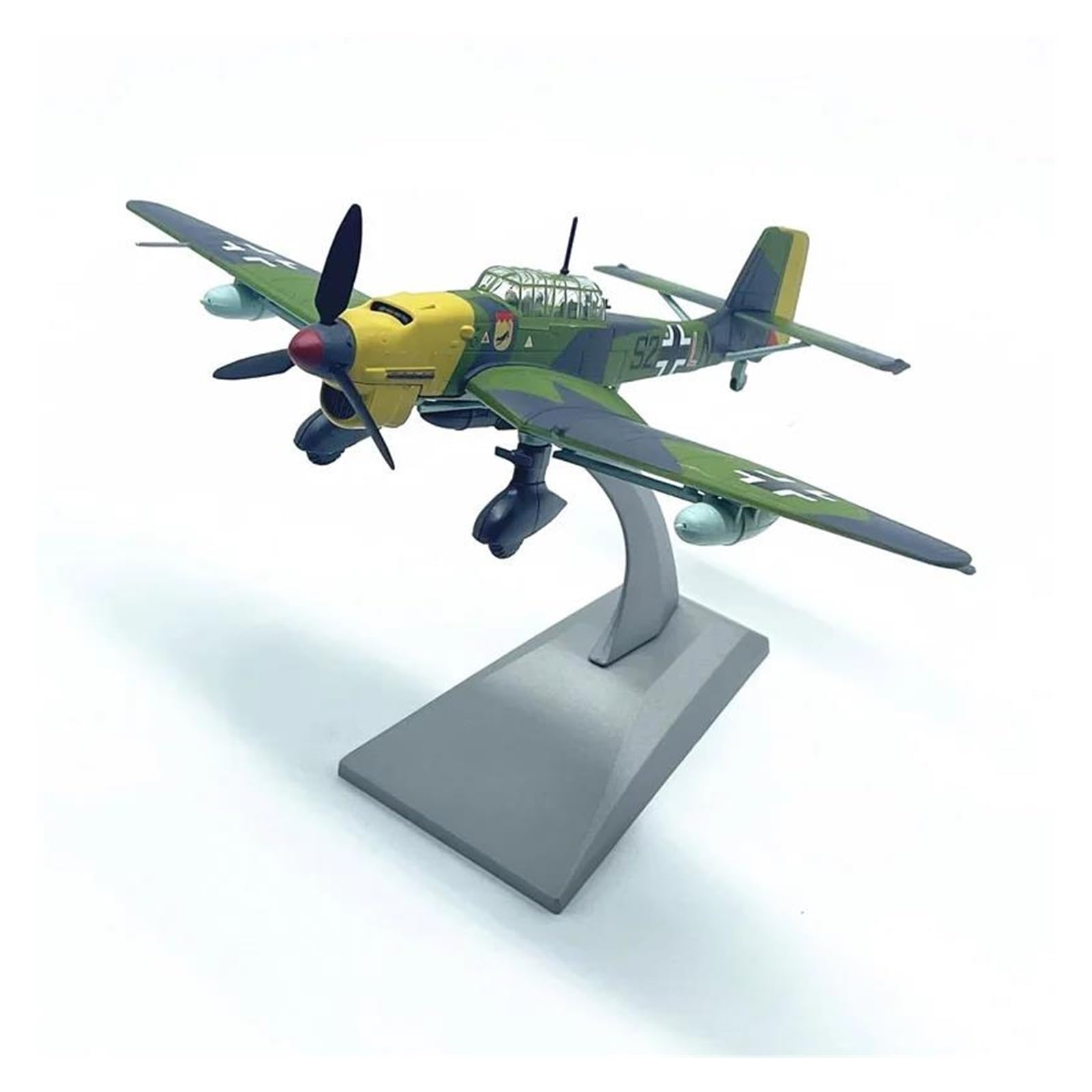 Maquette d'avion Ju87B en alliage 1:72 : cadeau idéal pour passionné d'histoire