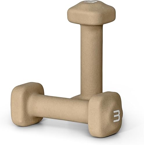 Miniatura 34 de Tone Fitness Pares de Mancuernas de Pesas de Neopreno con Cabeza Cuadrada Antirrodamiento | Múltiples Opciones verde azulado,Beige,Negro