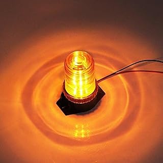 30LEDS Amber Emergency Warning Flashing Safety Strobe Beacon Light for Forklift Truck Tractor Golf Carts UTV Car Bus 9-30V