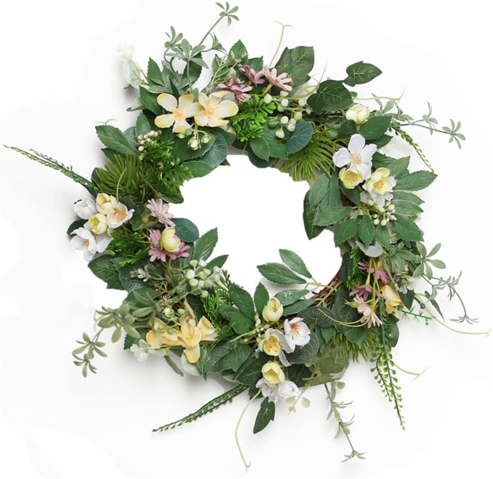 Simulated Wreath Artificial Flower Door Decoration Shooting Props Home Rattan Circle Wall Decoration