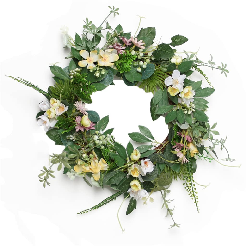 Fleur artificielle en guirlande simulée pour une décoration murale chaleureuse