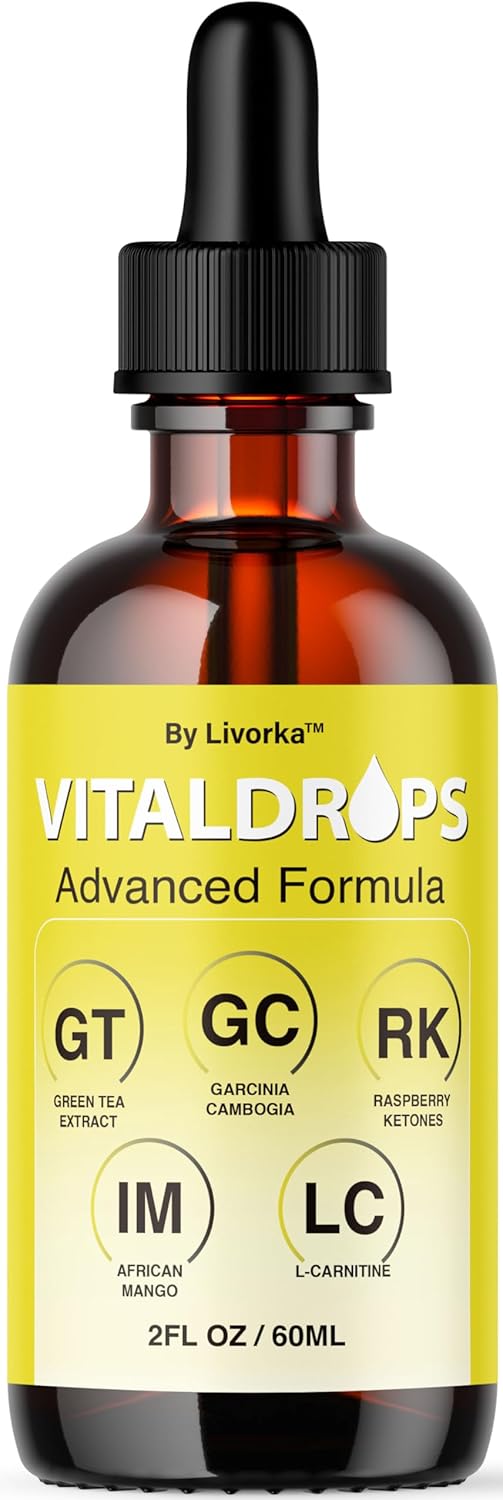 Vital Drops - Official Vital Drops Advanced Formula, VitalDrops Daily Premium Liquid Supplement Support All Natural Multivitamin for Overall Health & Wellness, 1 Bottle for 1 Month