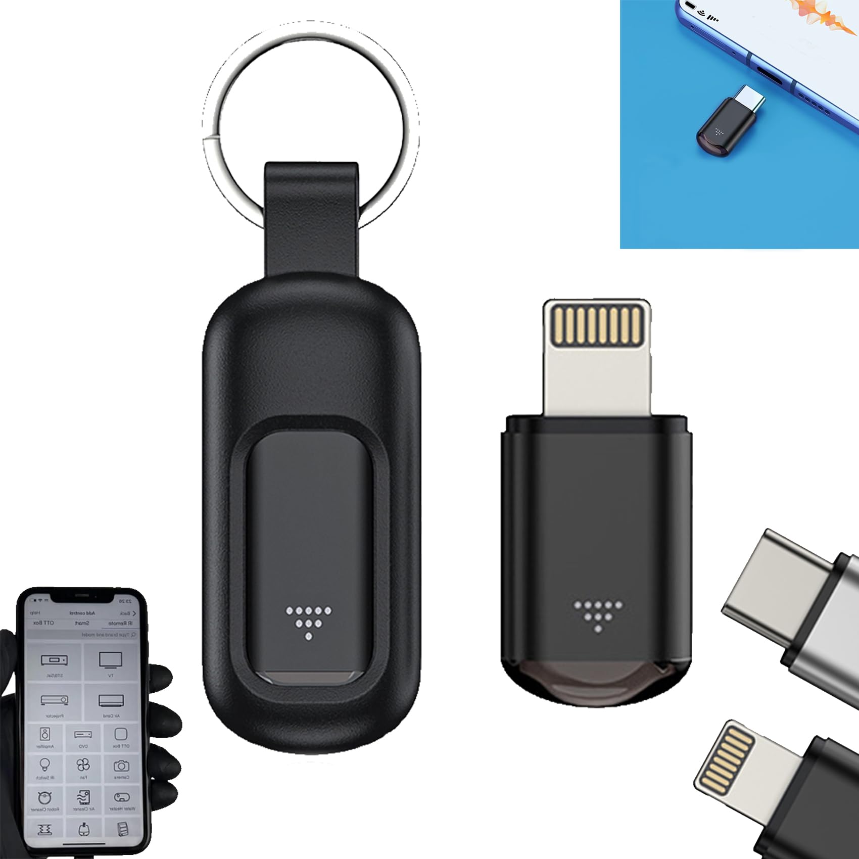 Cyberplex, Microlord Mini Hacking Device, Cyber Plex Hacking Device, Cyberplex Hacking Device, Cyber Bender, Cyberplex Remote, Cyberplex Device, Hacker Tools (Black for iPhone)