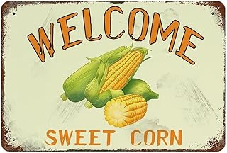 Farm Sweet Corn Kitchen Decor Farm Sweet Corn Metal Vintage Tin Signs Farmhouse Funny Retro Wall Decor Cool Things For Man Cave Stuff Poster For Home House Shop Room Modern Home Decor 12×8 inch