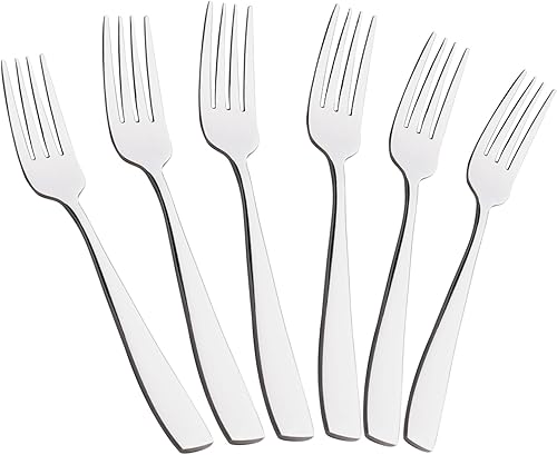 Tenedores de cena de acero inoxidable de 12 piezas, tenedores de mesa, 8.18 pulgadas