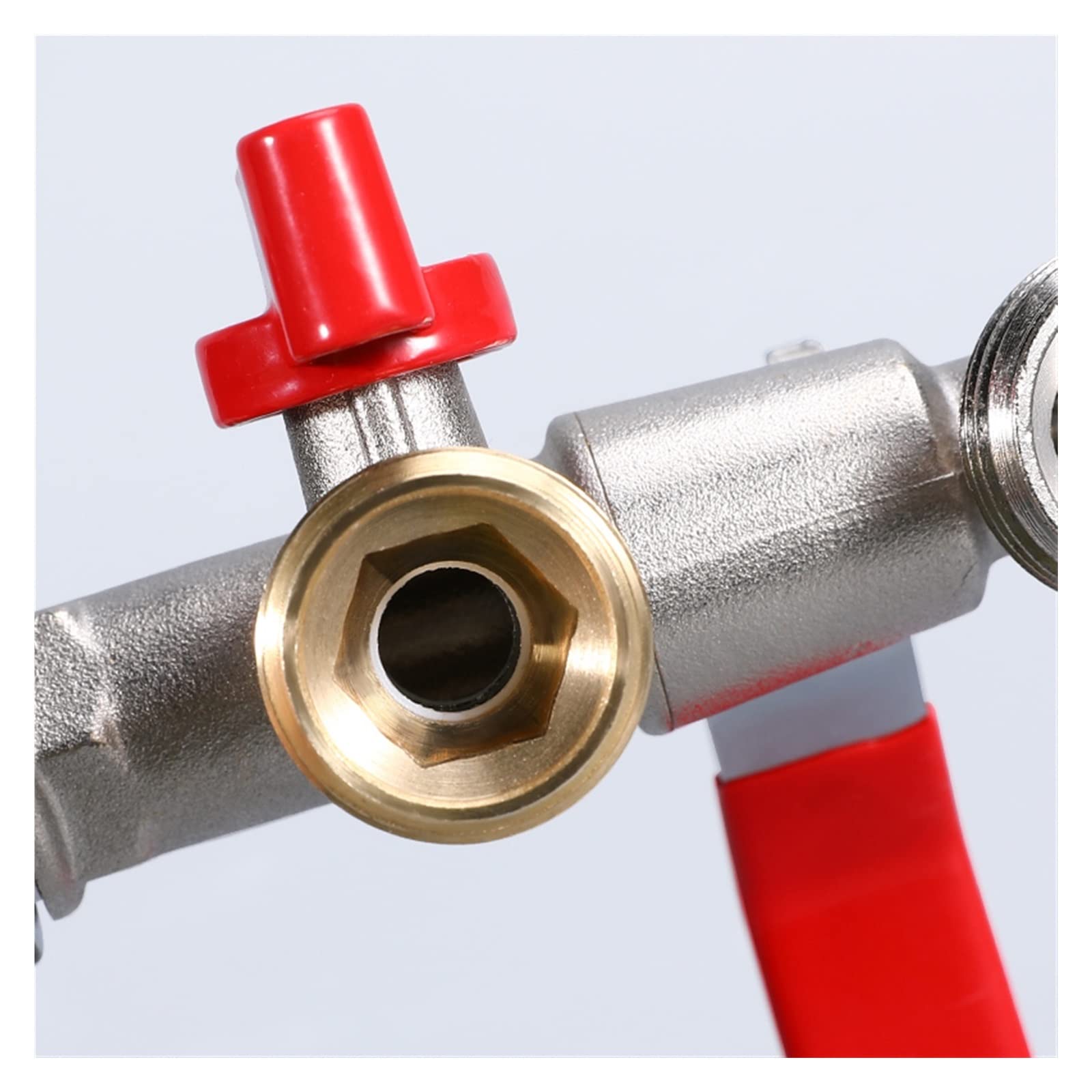 Resistir Extremos de Alta presión y Temperatura S60*6 IBC Adaptador de Tanque Grifo de latón Chapado en níquel Herramienta de Agua del jardín con Conector de Manguera de tubería PC 1