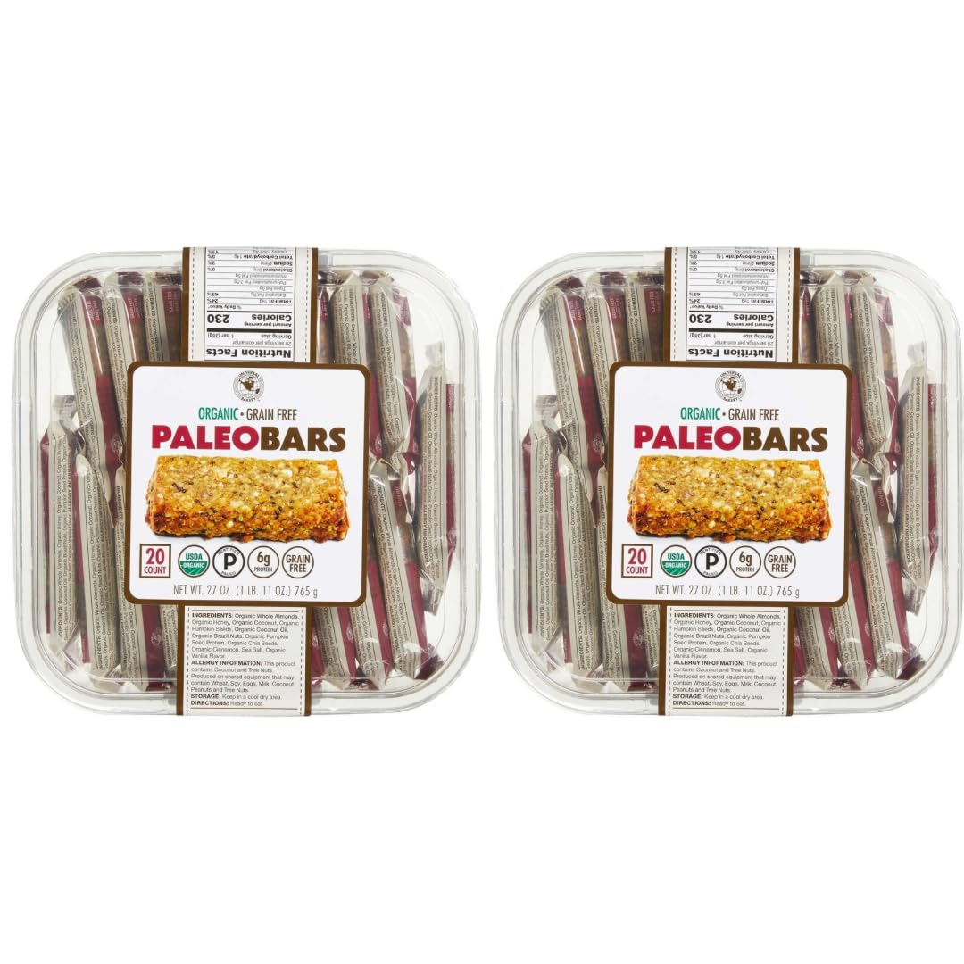 Generic Universal Bakery Organic Paleo Bars, 1.35 Ounce (20 Count) (2 Pack)