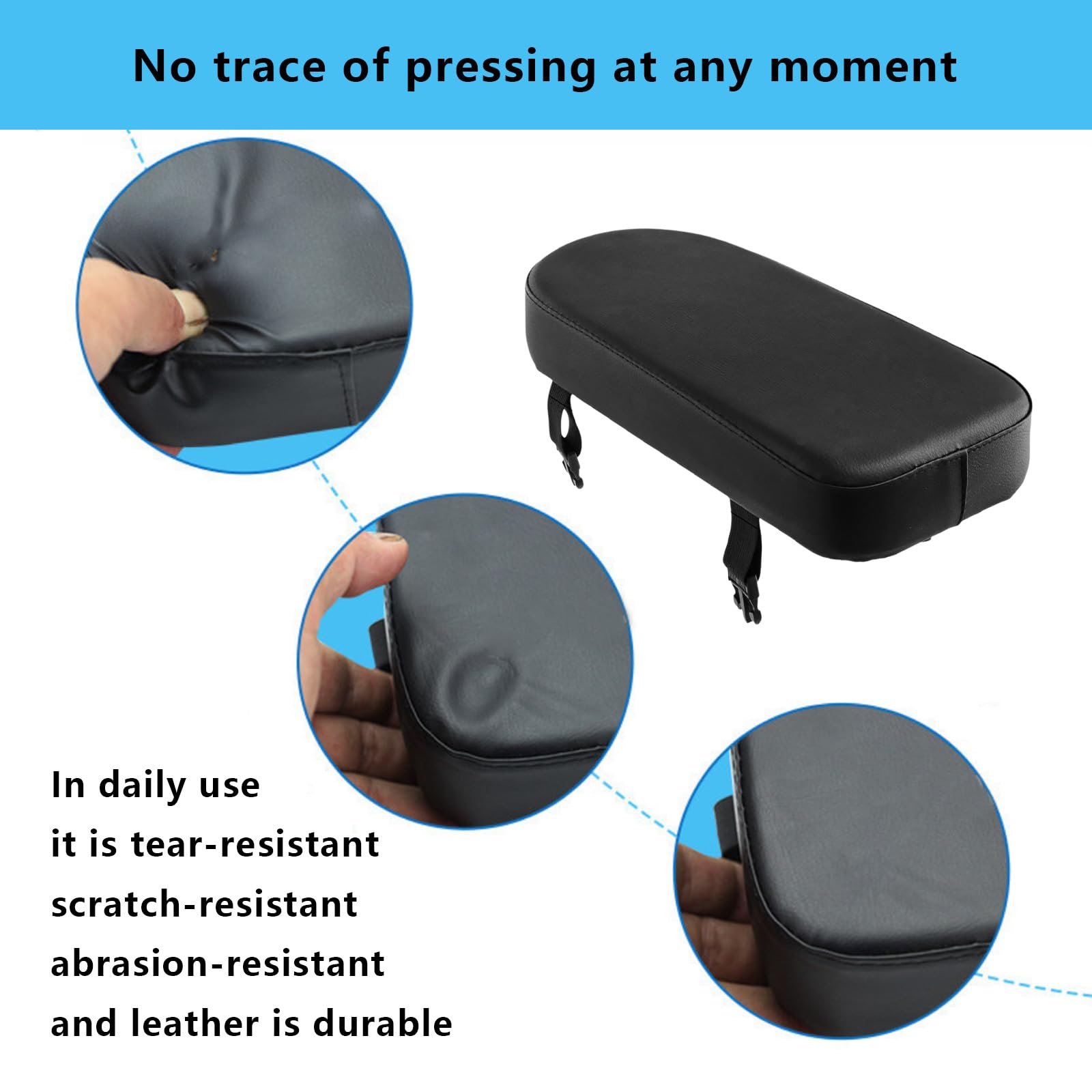 Coussin de Siège Arrière de Vélo en PU Siège Arrière de Vélo Confortable Siège Arrière de Vélo de Montagne Coussin Arrière de Vélo Adulte pour Sports Scolaires Noir 32x15x5cm