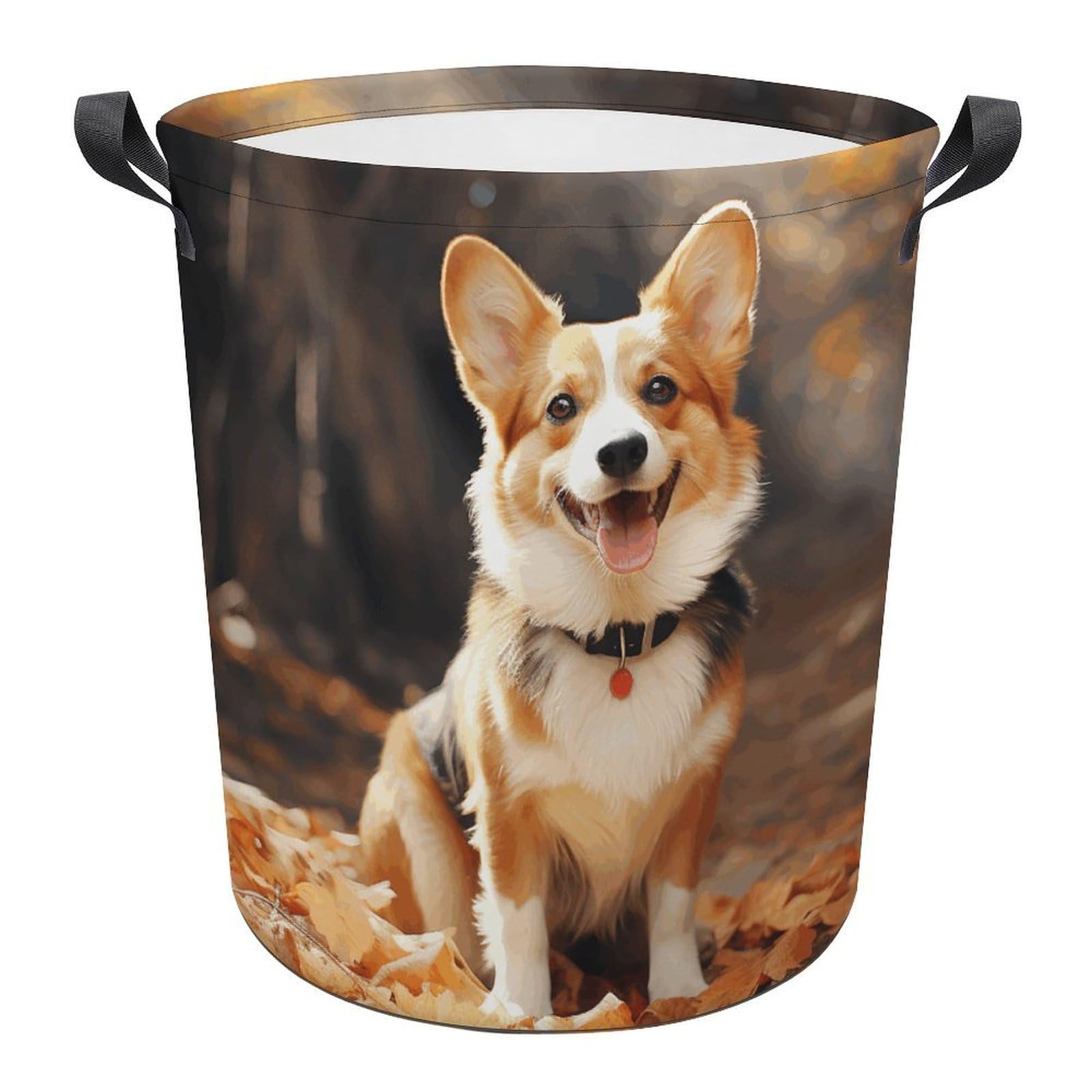 Panier à linge pliable Corgi bac de rangement vêtements sales et linge