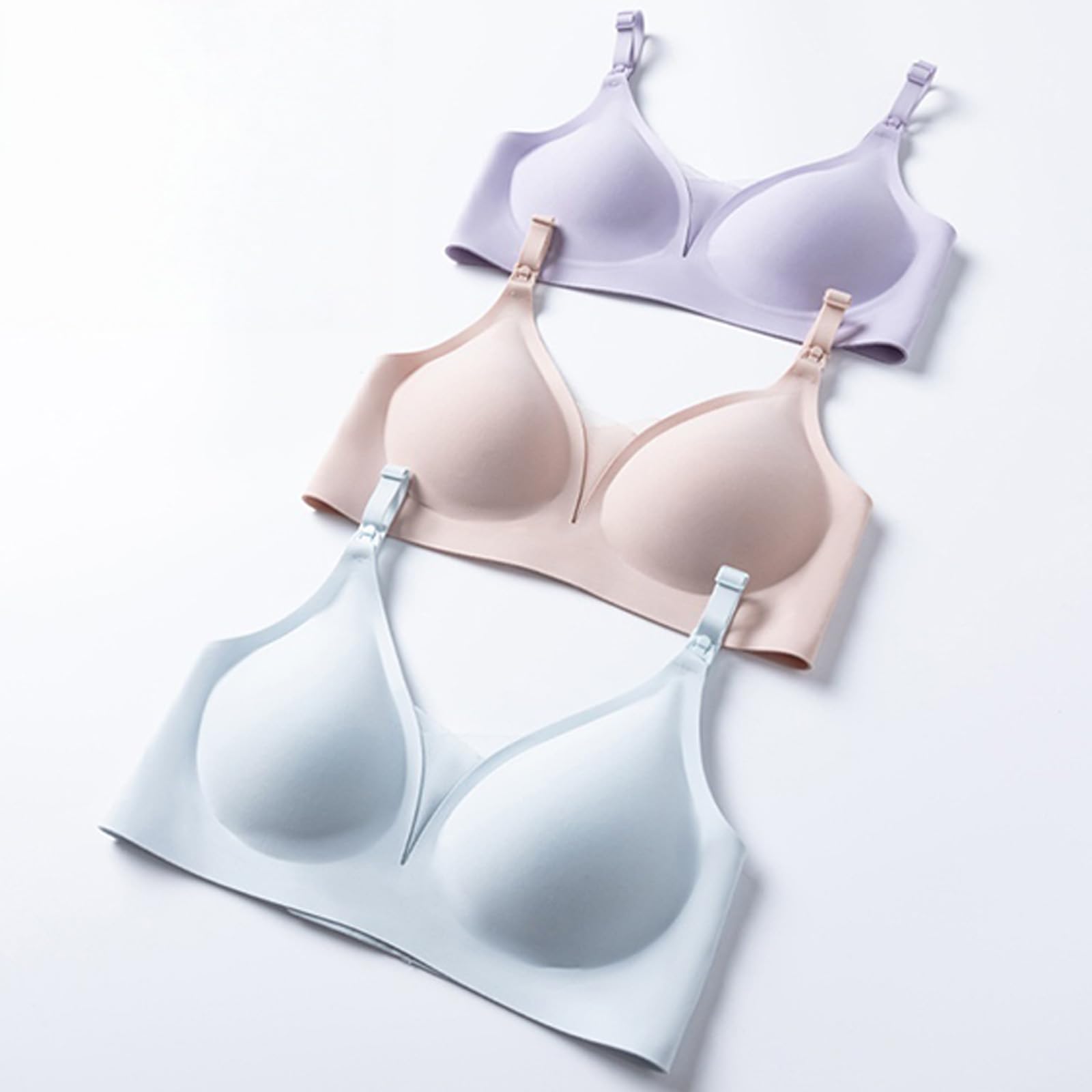 Sujetador de lactancia para lactancia, brasier de maternidad, brasier de alimentación push up, sin costuras, bralette para maternidad