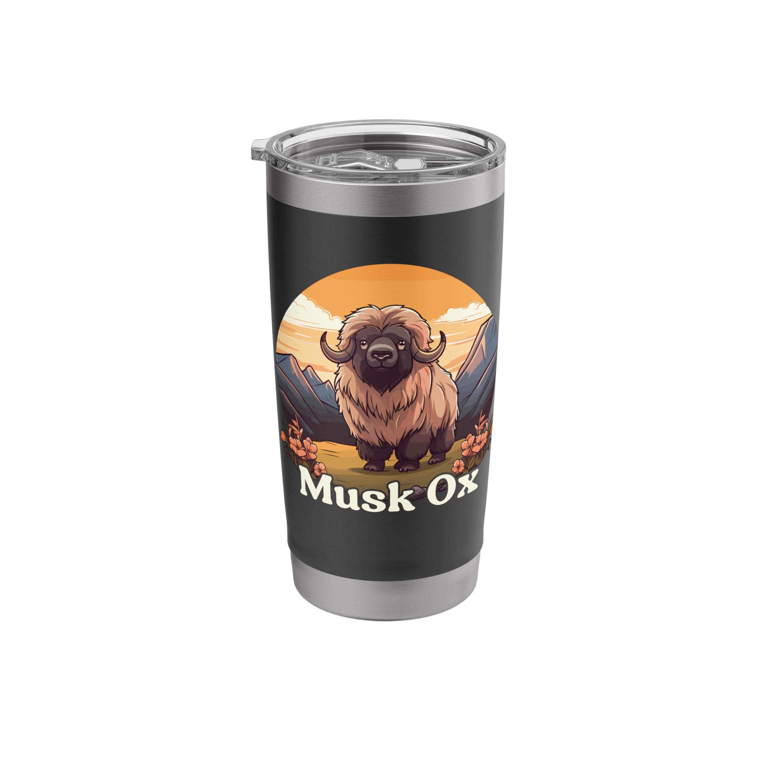 Musk Ox, Cute Musk Ox Stainless Steel Insulated Tumbler