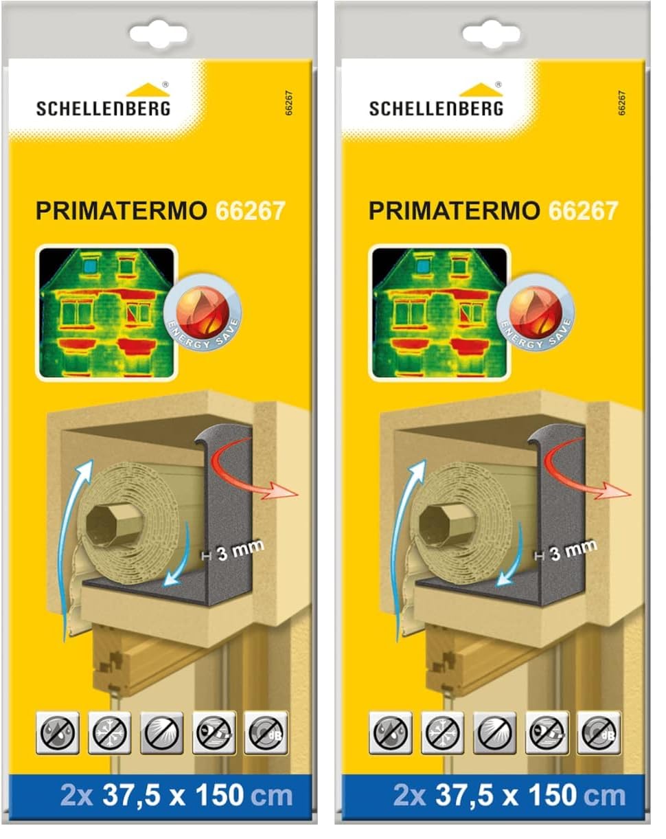 Aislamiento para cajas de persianas Schellenberg 66267 en espacios reducidos pack de 2