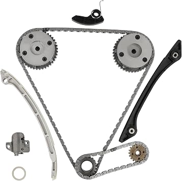 Timing Chain Kit 2 VVT Gear Sprocket Kit Compatible With Land Rover Range Rover, Freelander, Evoque, Discovery 2.0L Replace For CJ5E6C525AD CJ5E6C524AD CJ5E6K297AB CJ5E6K255AB