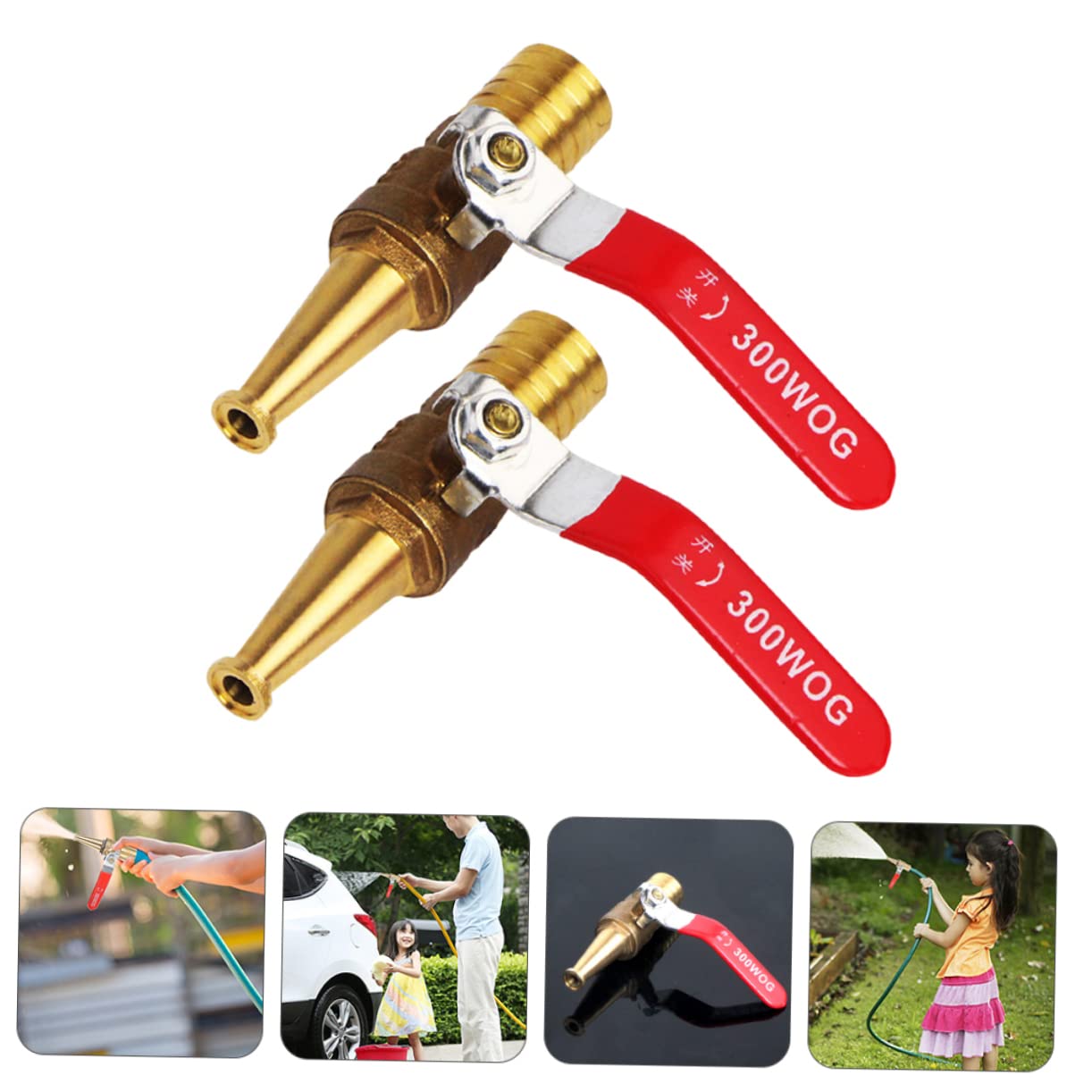 BESPORTBLE 4pezzi Ugello Per Ad Pressione Ugello Per Irrigazione e Lavaggio Auto e Resistente e Per Giardinaggio e Pulizia Esterni