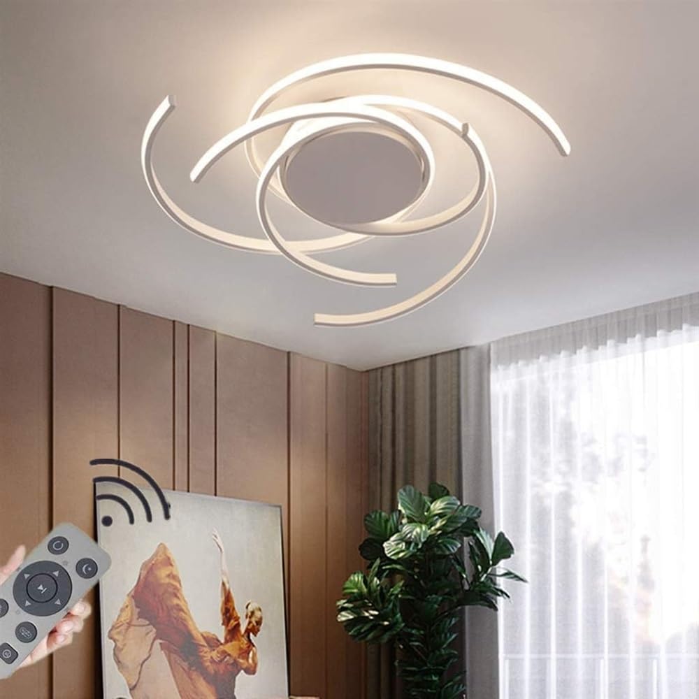 Plafonnier LED dimmable télécommandé de 92W à intensité réglable - 8