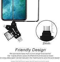 Vista 6 de Lector de Tarjetas SD para iPhone/iPad/Android/Mac/Computadora/Cámara, Lector de Tarjetas Micro SD 4 en 1, Visor de Cámara Trail, Lector de Tarjetas