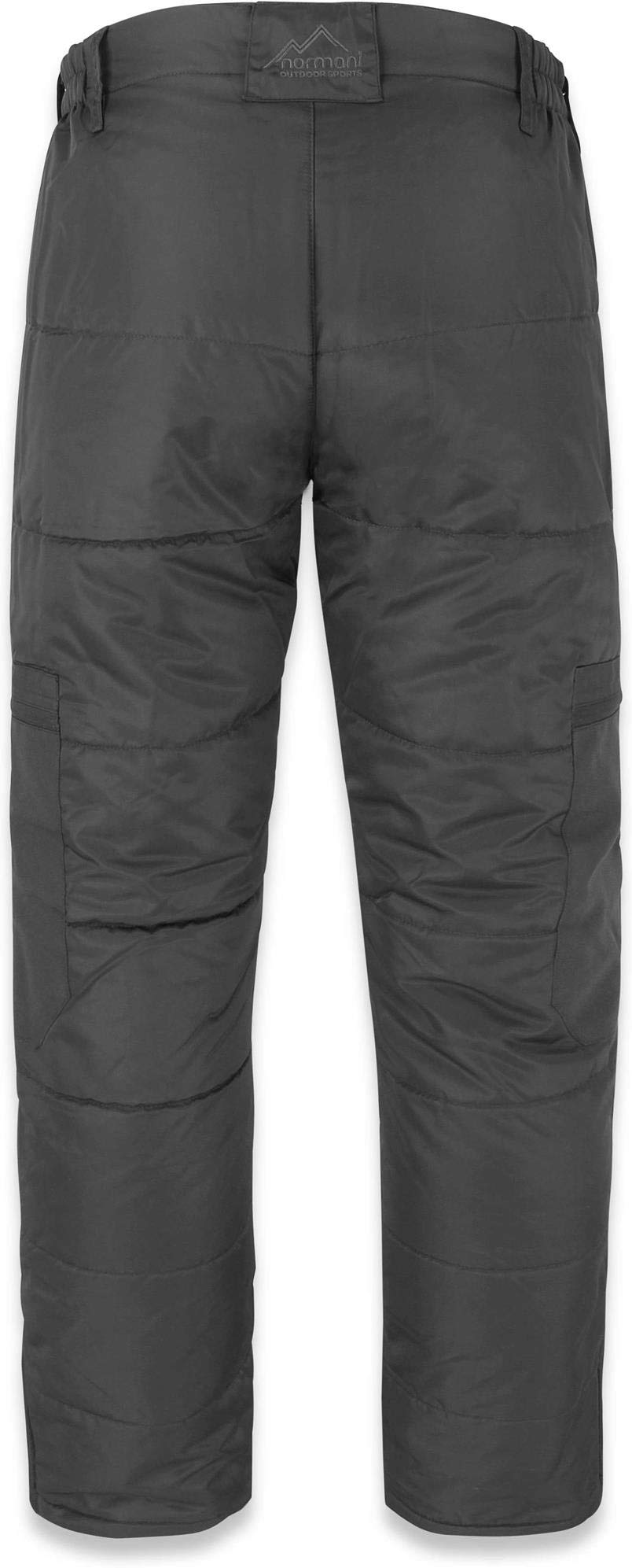 normani Outdoor Sports Herren Thermohose - gefütterte, verstärkte, wasserdichte Winterhose ThermoTech mit Dehnfalte und 4 abgedeckte Reißverschlusstaschen