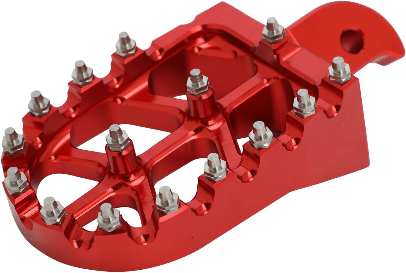 Mini Bike Foot Pegs,CNC Aluminum Alloy Footpegs Foot Rests for Coleman CT200U CT200U-EX BT200X CT100U CRF50 CRF70 XR50 XR70 Red