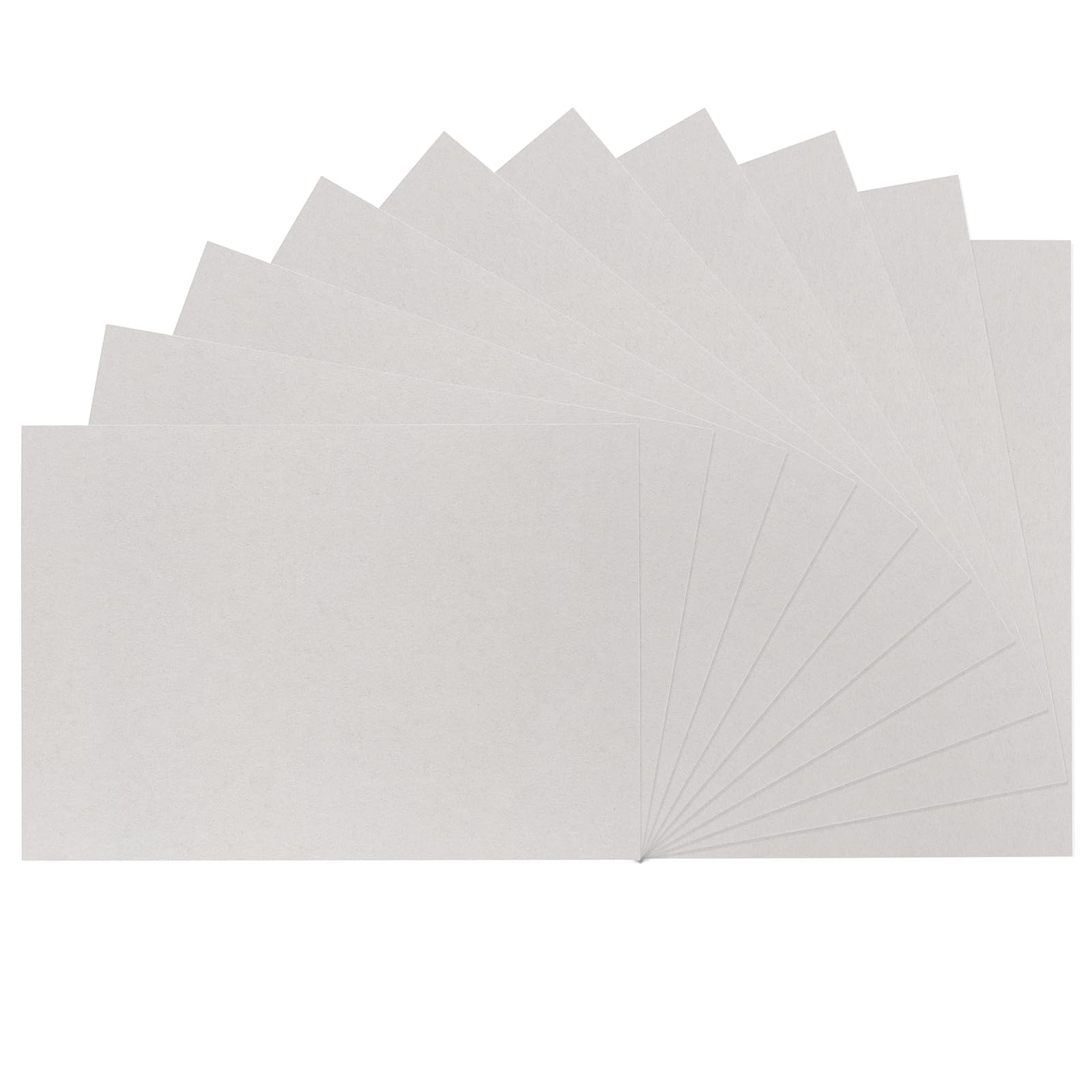 Vaessen Creative Greyboard 1mm-A3-10 Chipboard Sheets-Bookbinding Supplies for Crafting and Scrapbooking, Grey, A3