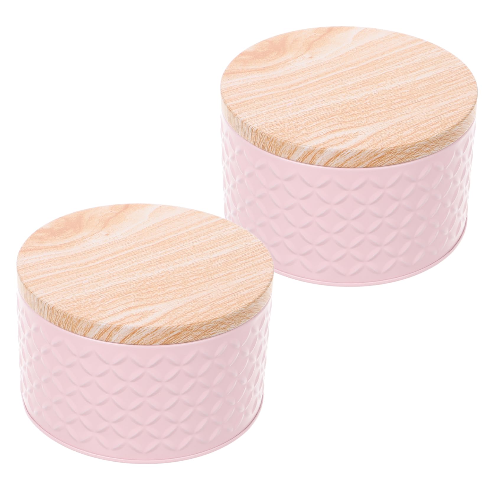 Kichvoe 2Pcs Iron Multifunctional Storage Box Versatile Cake Storage Case for Baking Cookies Treats for Weddings Birthdays Festive Occasions Attractive