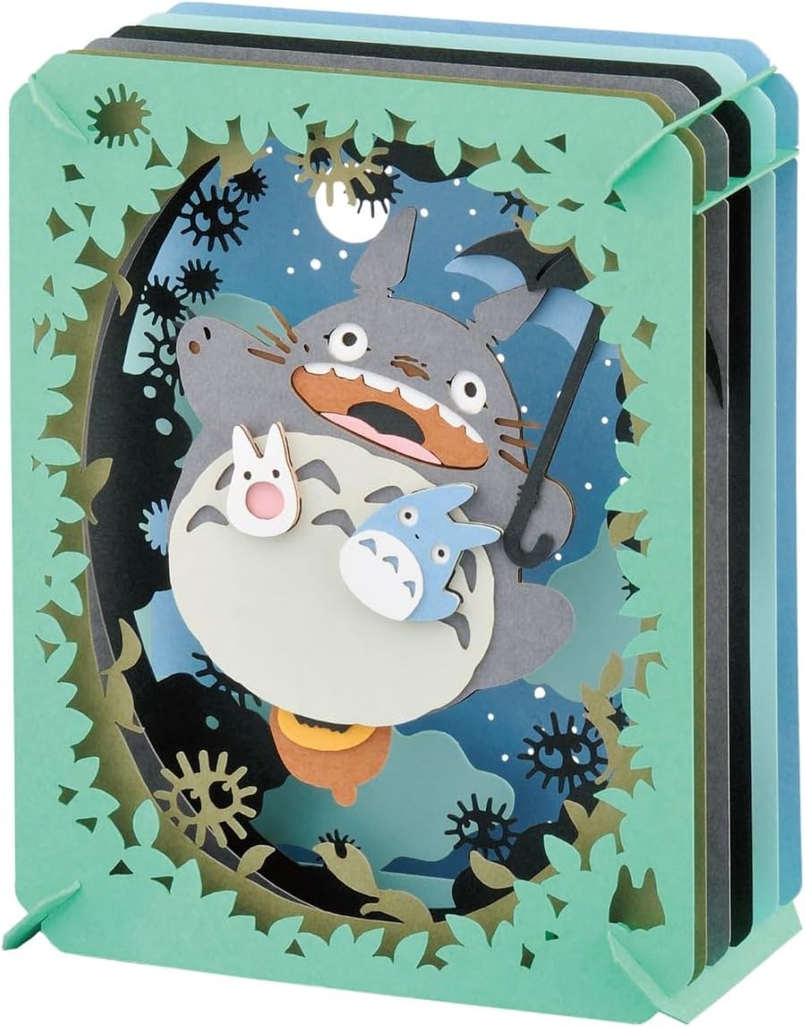 Ensky - My Neighbor Totoro - Totoro Illuminated by The Moon, Paper Theater Craft - Image 2