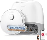 roborock Qrevo Curv 2 Flow Aspirateur Robot Laveur Roller avec 20.000 Pa, Nettoyage SpiraFlow en Temps Réel, Évite 200+ Obstacles, Doubles Anti-Enchevêtrement, Lavage à l'eau Chaude à 75°C - 1