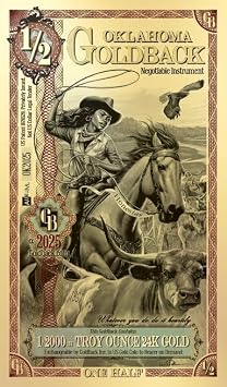 Collectible Art Note - 24K Gold-Layered Novelty Design 1/2 Denomination