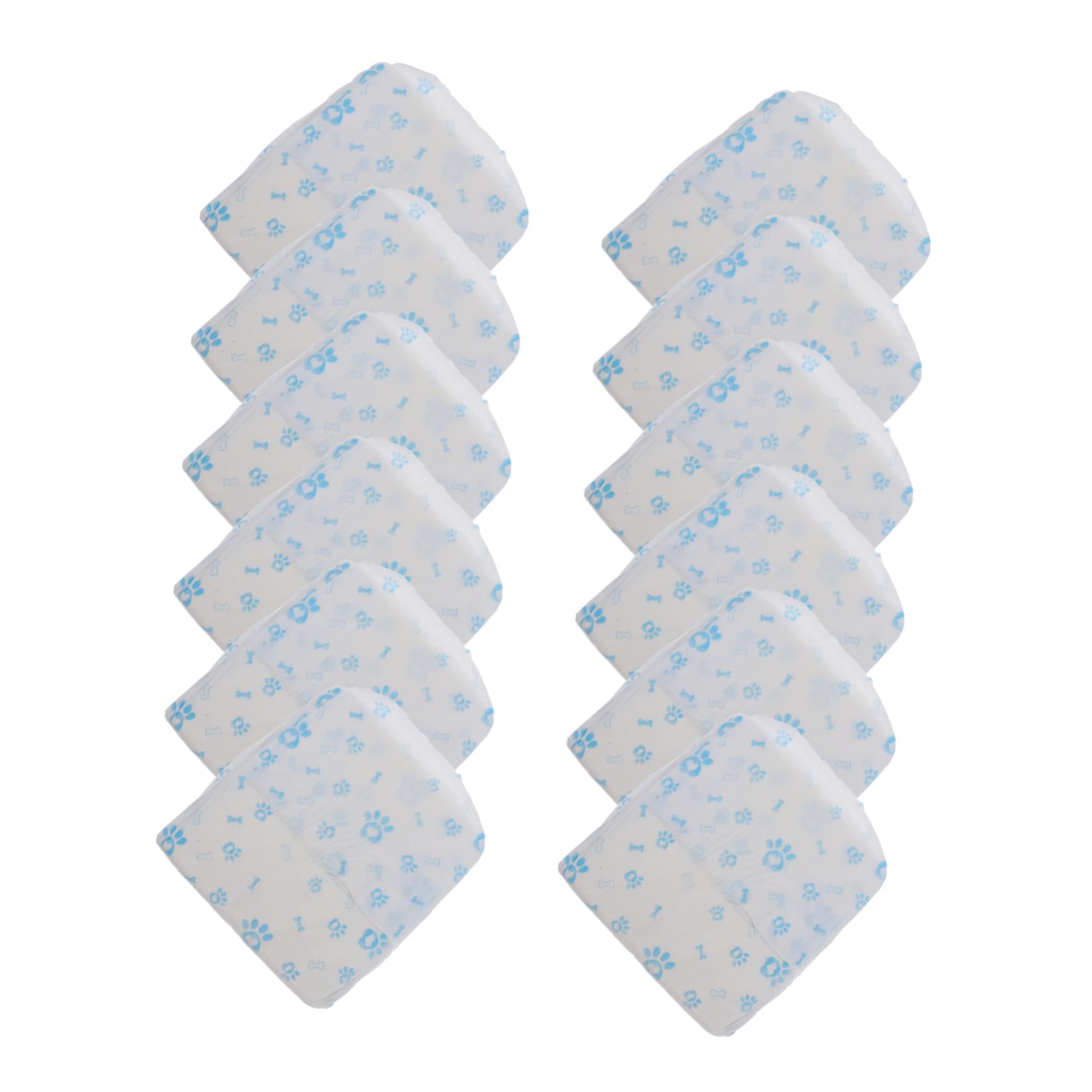 FONDOTIN 12Pcs Ultra Absorbent Disposable Dog Diapers for Small Male Dogs Leakproof Design High Absorbency Materials Comfortable Fit for Active Pets for House Training