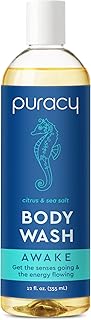 Puracy Body Wash, Gently Scented with Citrus & Sea Salt, Natural Body Wash, 98.6% Pure Plant Ingredients, Moisturizing Sho...