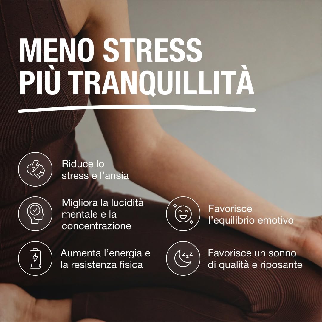 Ashwagandha Sensoril® 5:1 + Estratto 10:1 | 5250 mg al giorno | Concentrazione superiore al KSM-66 | Energia naturale, equilibrio emotivo e concentrazione | 120 capsule vegane.