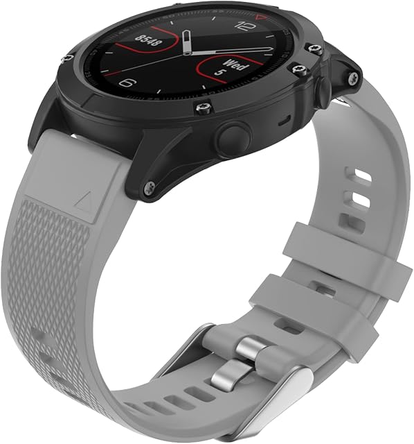 ISABAKE Pasek do Garmin Fenix 7/Fenix 5 Plus, silikonowy pasek zastępczy QuickFit 22 mm do zegarka Fenix 6/6 Pro, Forerunner 935/945, Approach S60, Quatix 5