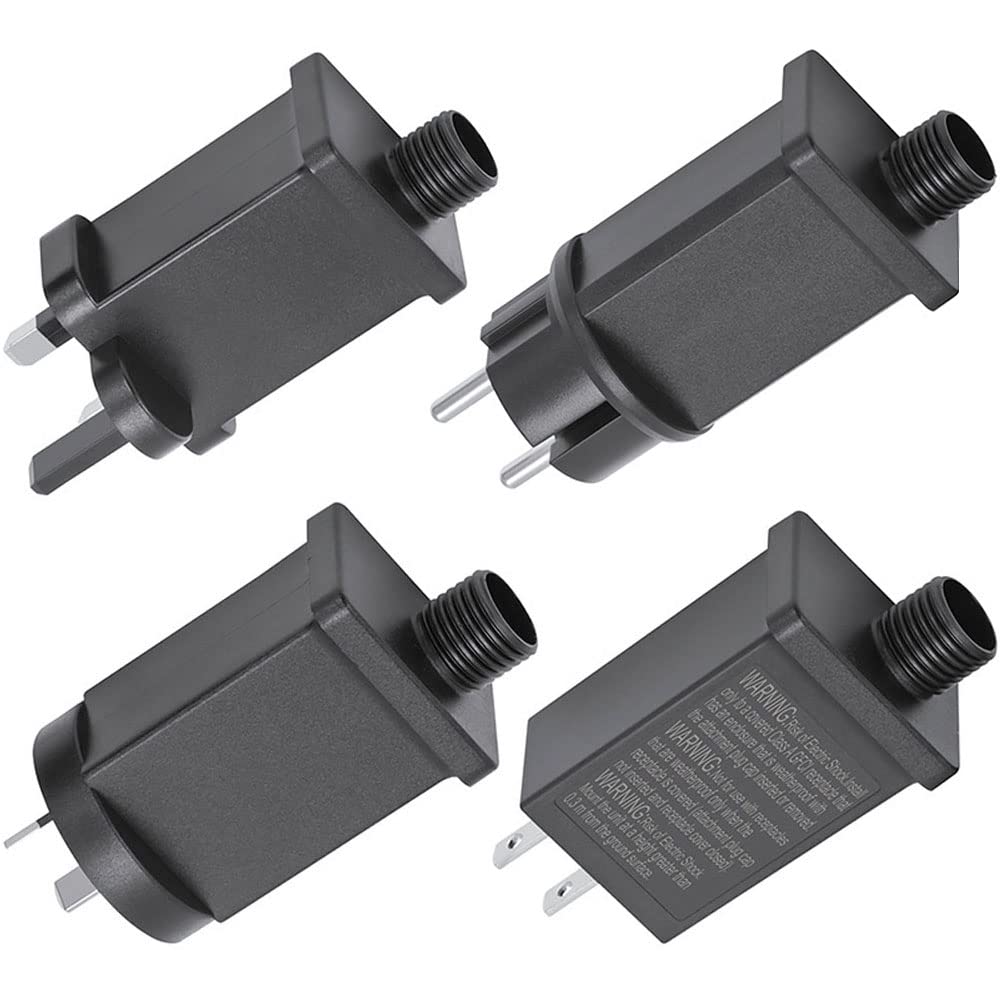 Alimentation 12V 1A, Transformateur d'adaptateur de Courant AC DC Universel avec 9 fiches DC