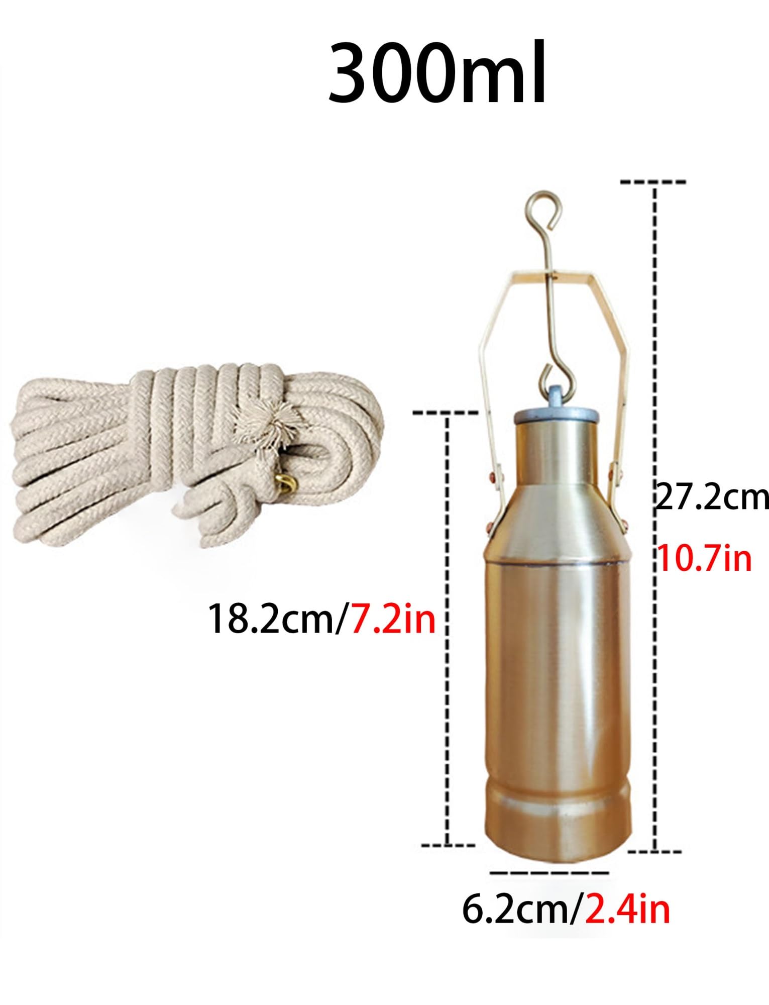Strumento portatile per campionamento di olio, 300/500/1000 ml, estrattore di campioni liquidi per analisi petrolifere e chimiche, secchio campionatore portatile con capacità di 0,08 litri