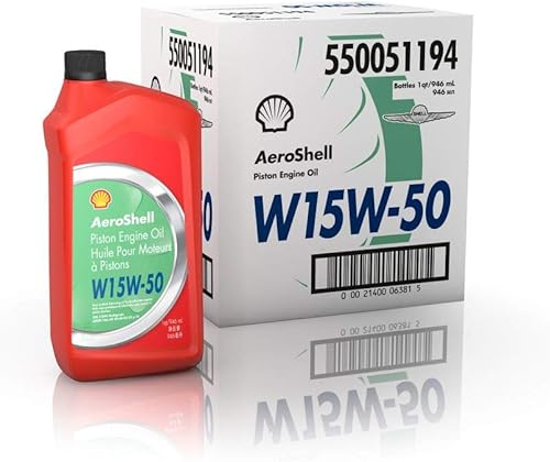 AeroShell Aceite W 15W-50-550050835 - Caja de 6 x 1 cuarto de galón