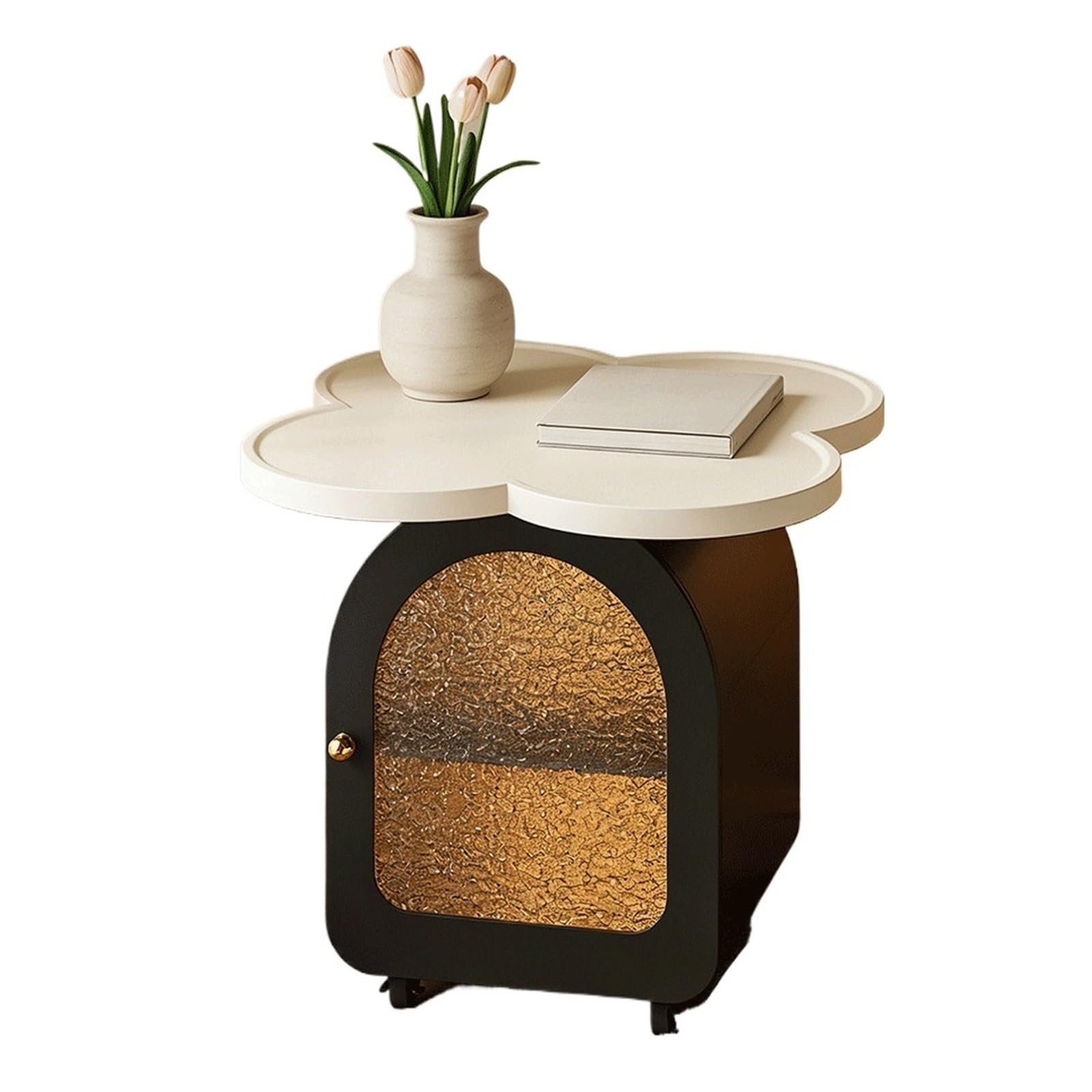 Table de chevet mobile avec rangement et ouverture à droite pour chambre moderne