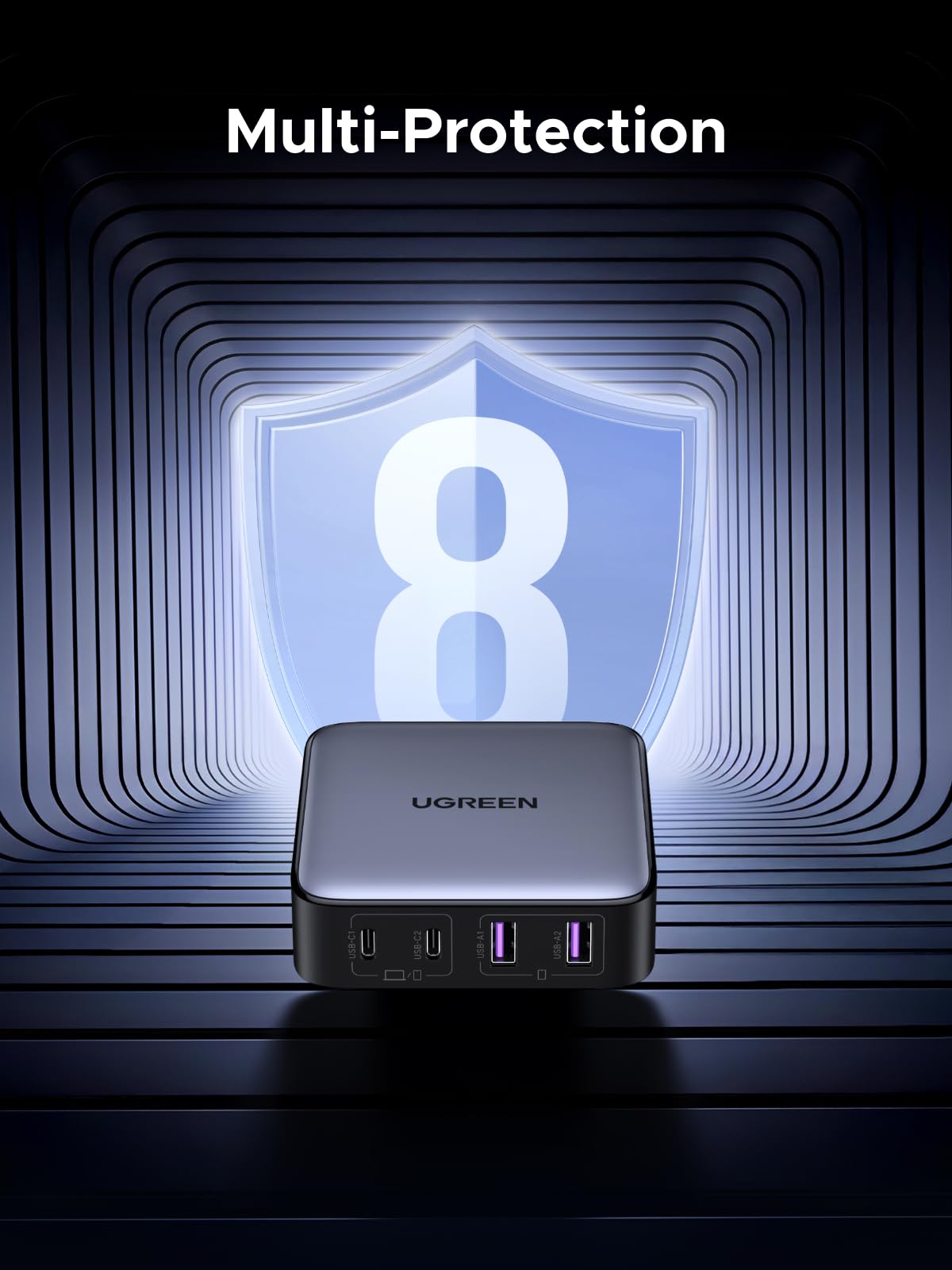 UGREEN Nexode 2*USB-A + 2*USB-C 65W Desktop Fast Charger