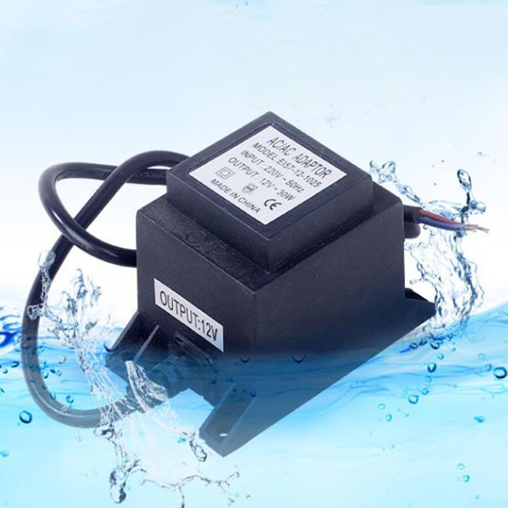 DAZZLEEX Lighting AC12V/24V Transformer IP68 Power Supply AC220V Adapter Protects Fruits And Vegetables(AC12V-20W)