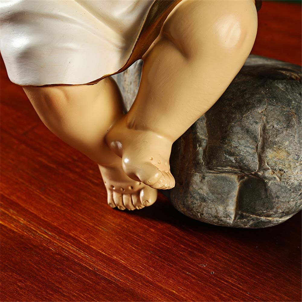 Sculptuur Decoratie Ambachten, Spiritueel Decor Voor Thuis, Hars Meisje Engelen Beeldjes Kleine Decorartikelen Voor Plank Esthetiek, Tv-standaard