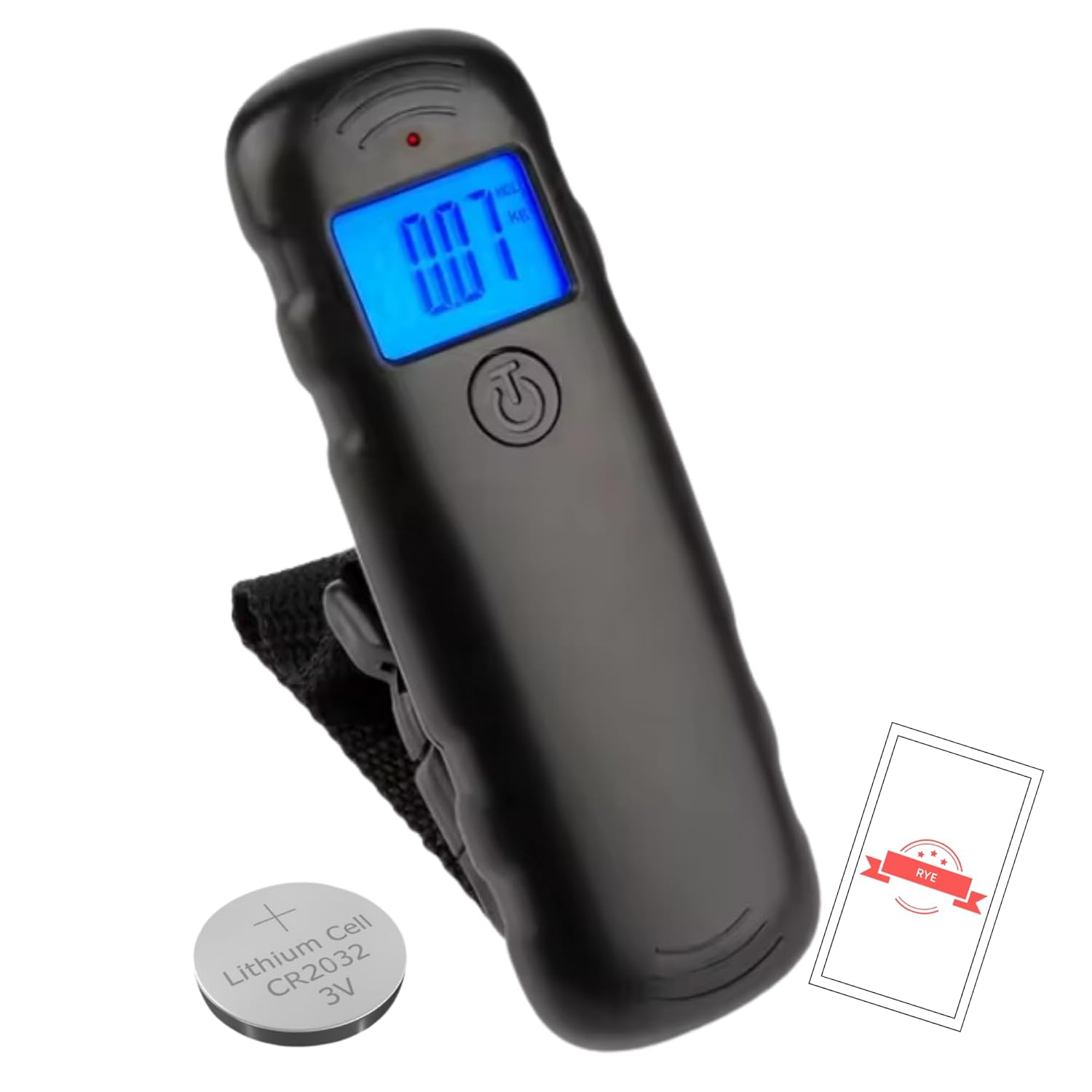 RYE Digital Luggage Scale – Portable, Accurate Digital Weight Scale with Backlit LCD Display for Suitcases, Luggage, and Travel Bags – Compact Travel Gear Essentials for Travelers RYE Digital Luggage Scale – Portable, Accurate Digital Weight Scale with Backlit LCD Display for Suitcases, Luggage, and Travel Bags – Compact Travel Gear Essentials for Travelers