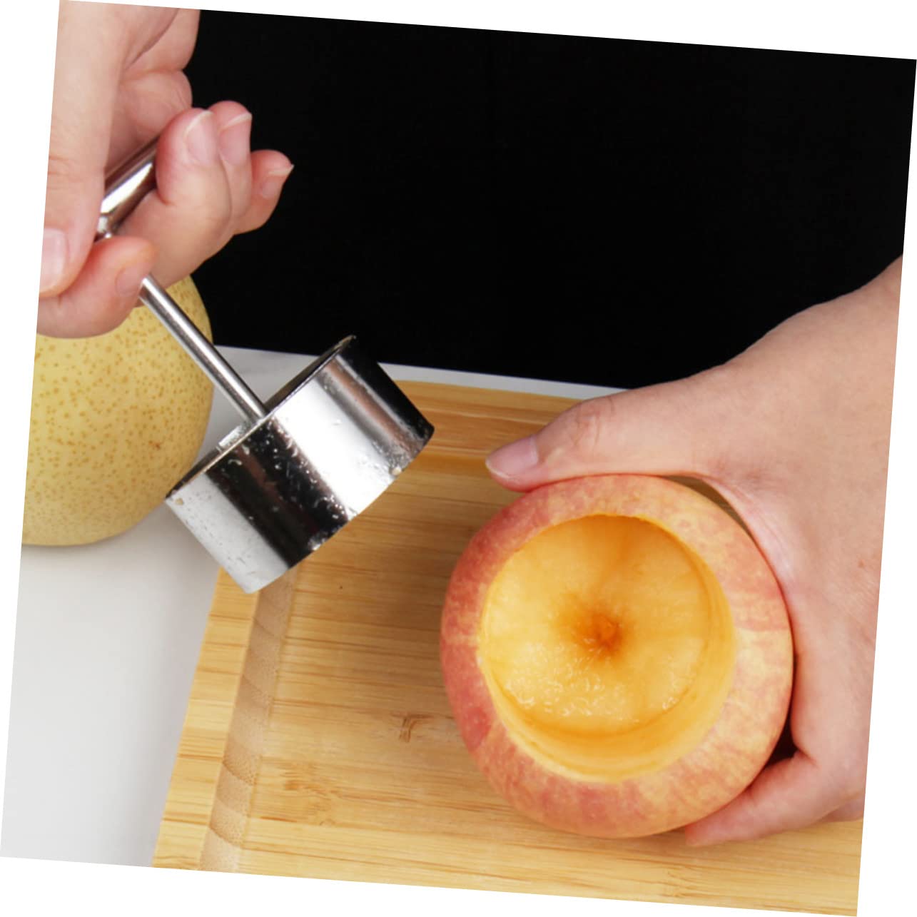 Zerodeko 6stücke Edelstahl Apfelentkerner Multifunktionale Obstkernausstecher Ergonomische Fruchtkerner Für Einfache Handhabung Für Küche Und Haushalt Hochwertige Langlebige