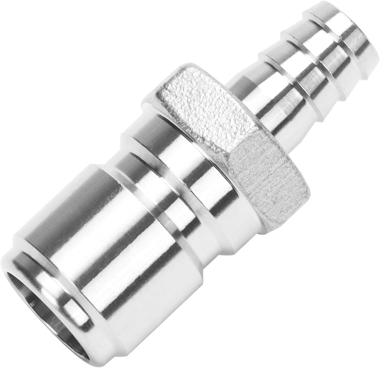 DERNORD Stainless Steel 3/8" Barb Male Quick Disconnect Homebrewing Connector Sanitary Fitting Pack of 2