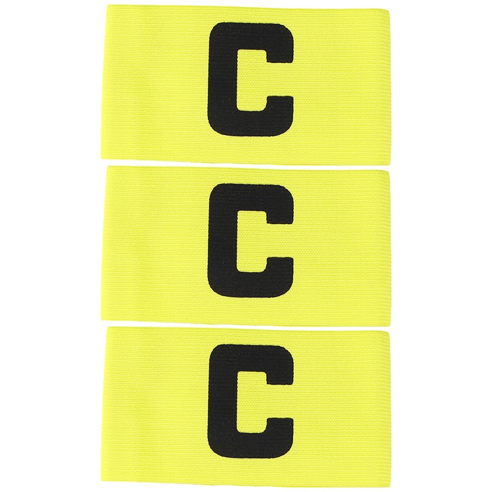 Toddmomy 3pcs Soccer Captain Armband Convenient Captain Bands Wear-Resistant Captain Armbands for Adult and Youth（Yellow）-image-29